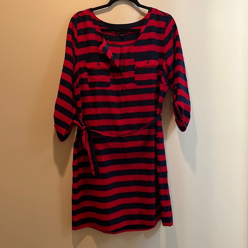 GAP Red and Navy Blue Dress